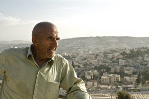 This man had been working at the graveyard on top of the Mount of Olives for over 60 years.