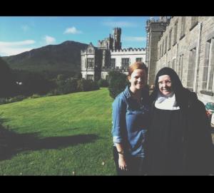 Spending time with our dear friend Sister Maura at Kylemore Abbey.