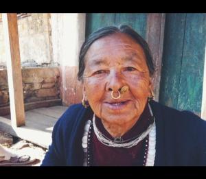 Met this woman in a village called Jiri.